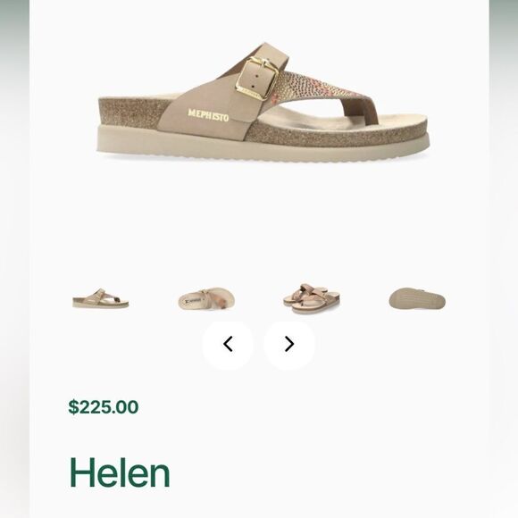 Mephisto Helen Air Relax Ostrich Embossed Red Leather Women’s Sandals - Picture 16 of 16